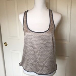 Victoria Secret t back top grey/ peach sz M